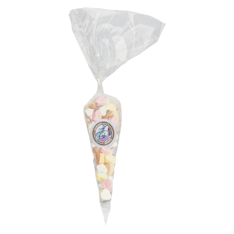 Sweet cones with sugar hearts (250g) C-0604_000 (Custom made)