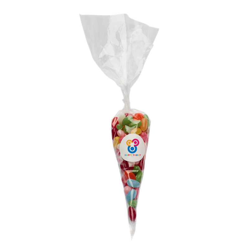 Sweet cones with jelly beans (200g) C-0605_000 (Custom made)