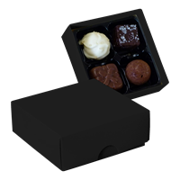 Chocolate box with 4 assorted chocolates and truffles CY0788_001 (Black)