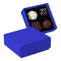 Chocolate box with 4 assorted chocolates and truffles CY0788_005 (Blue)