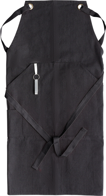 Polyester and cotton apron 668059_001 (Black)