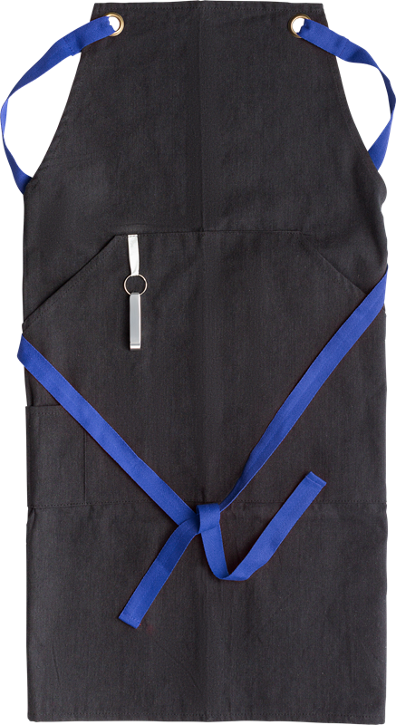 Polyester and cotton apron 668059_023 (Cobalt blue)