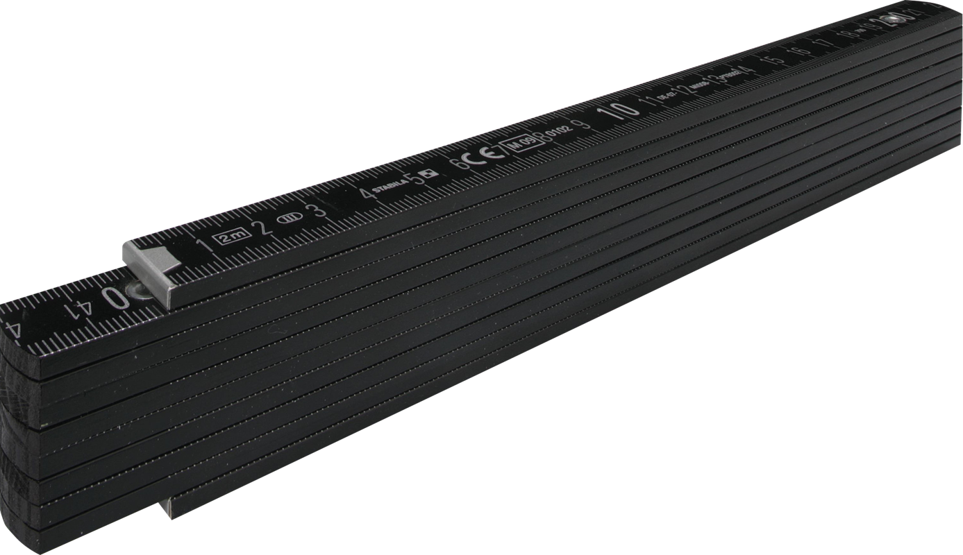 Stabila wooden folding ruler (2m) 28258_001 (Black)
