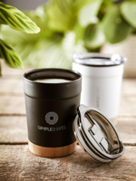 Bamboo recycled double walled cup (350ml) 264568_001 (Black)