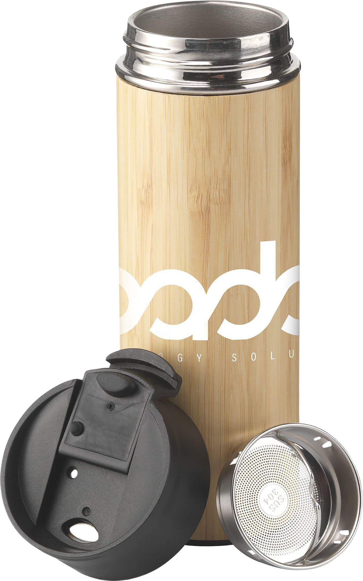 Picture of Bamboo double walled bottle (360 ml)
