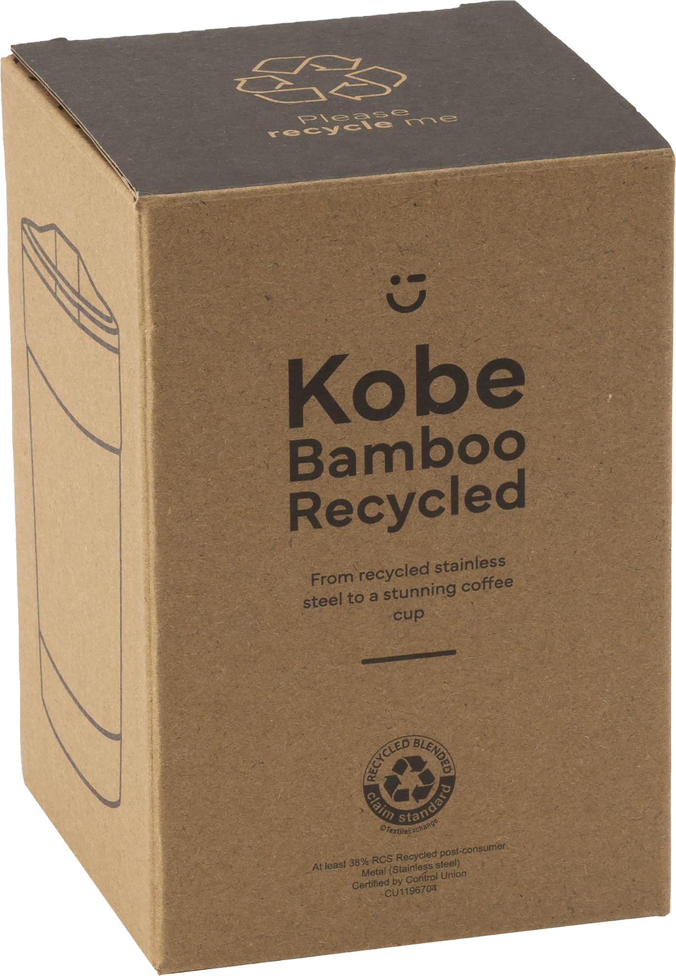 Picture of Bamboo recycled double walled cup (350ml)