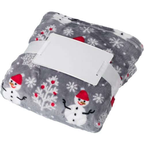 Flannel fleece snowmen blanket