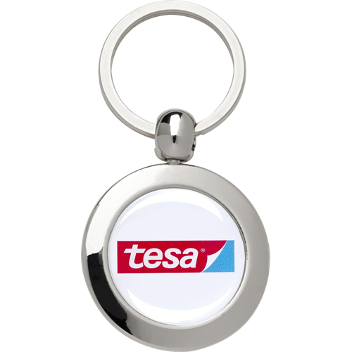 Round steel key ring