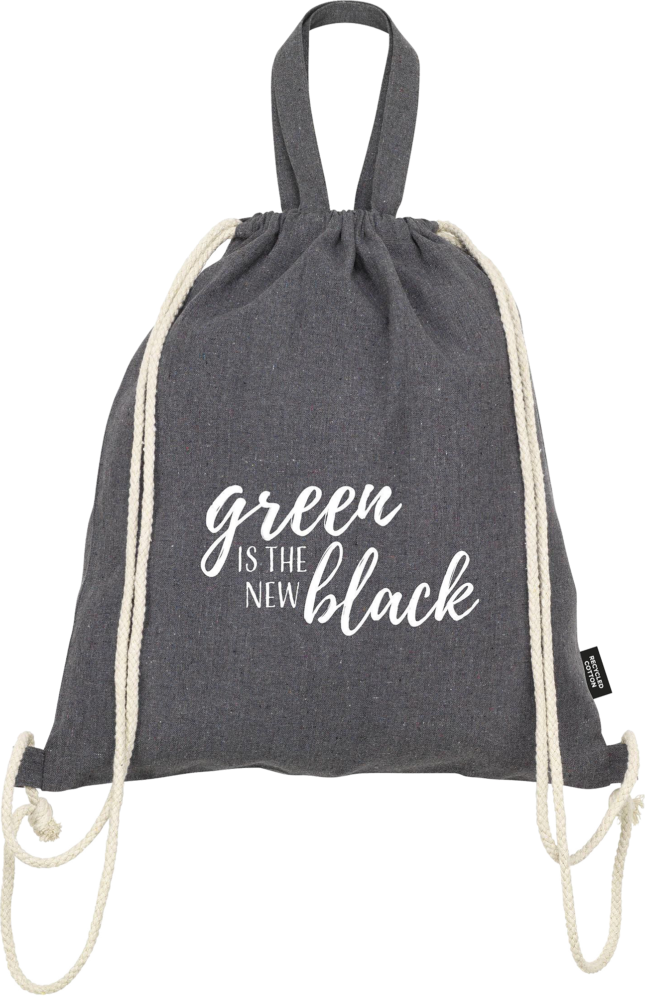 Picture of Recycled cotton drawstring bag (180gsm/5.3oz)