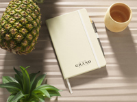 Pineapple paper notebook (approx. A5) 265127_357 (Beige)