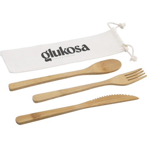 Bamboo cutlery set