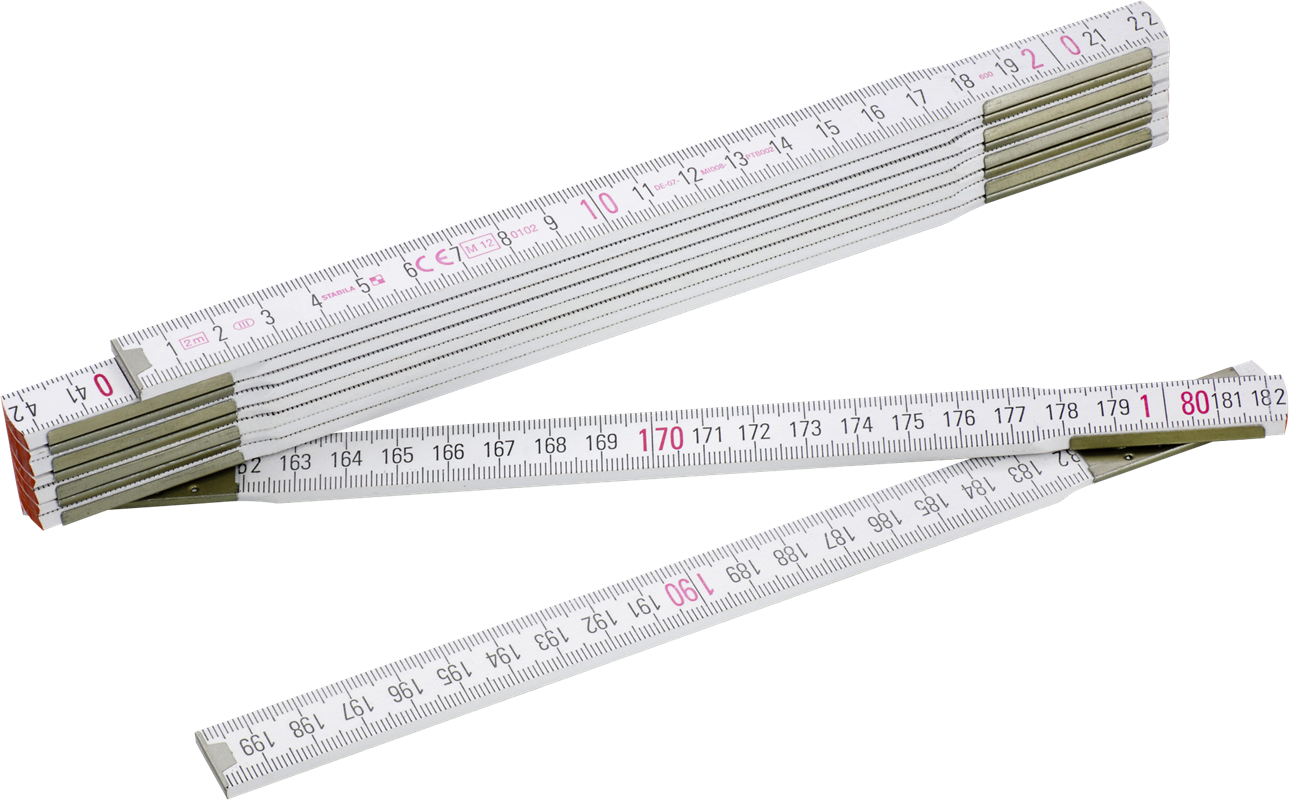 Stabila wooden folding ruler (2m) 3251_002 (White)