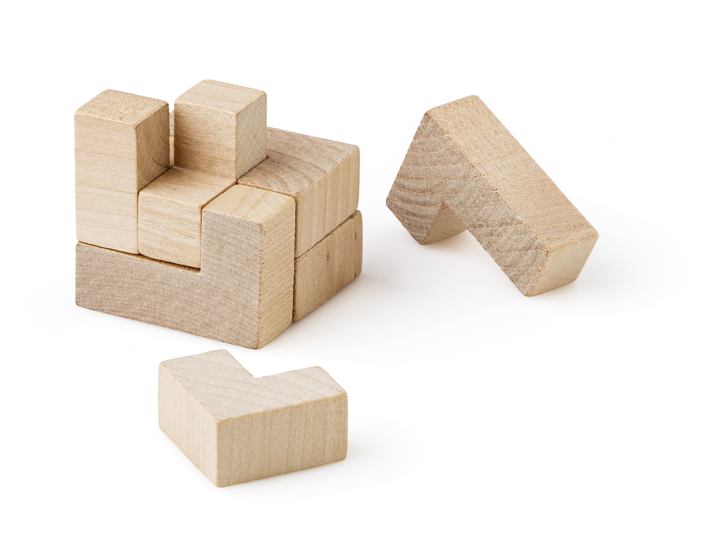 Wooden cubes deals puzzle