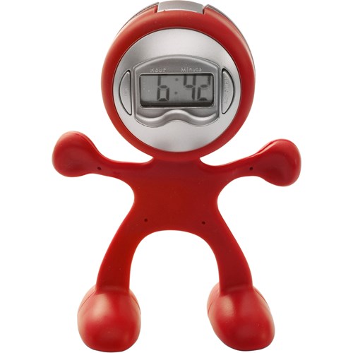 Sport-man clock with alarm
