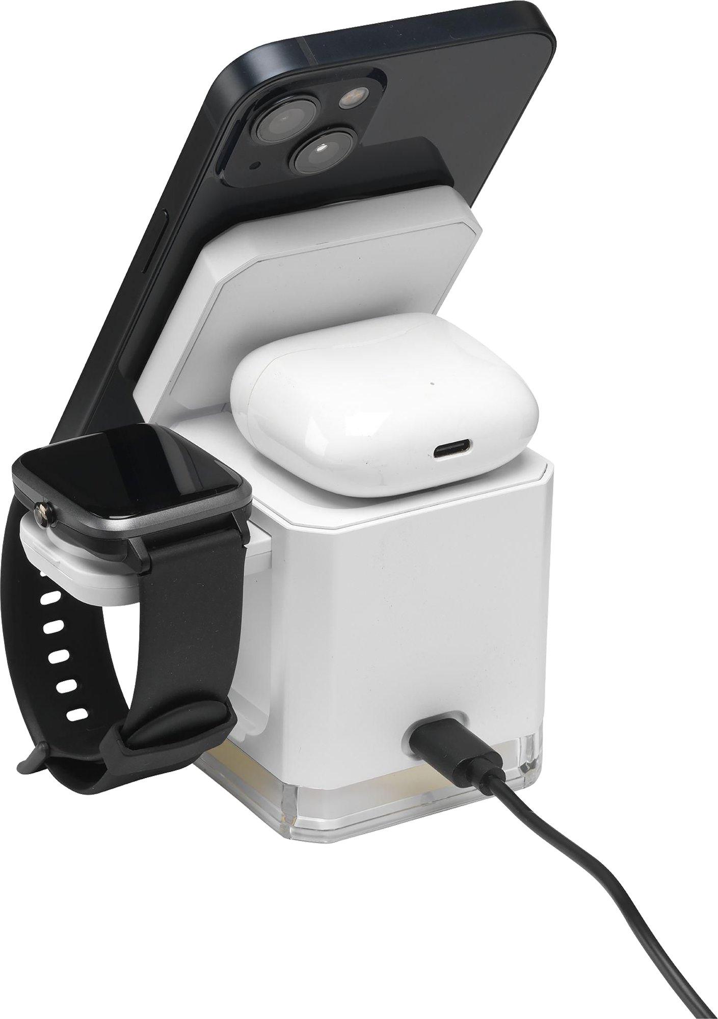 Picture of Cube 3-in-1 recycled ABS charging stand