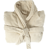 Fleece bathrobe 7775_357 (Beige)