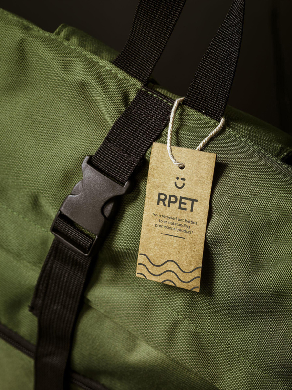 Recycled RPET backpack 266311_402 (Olive green)