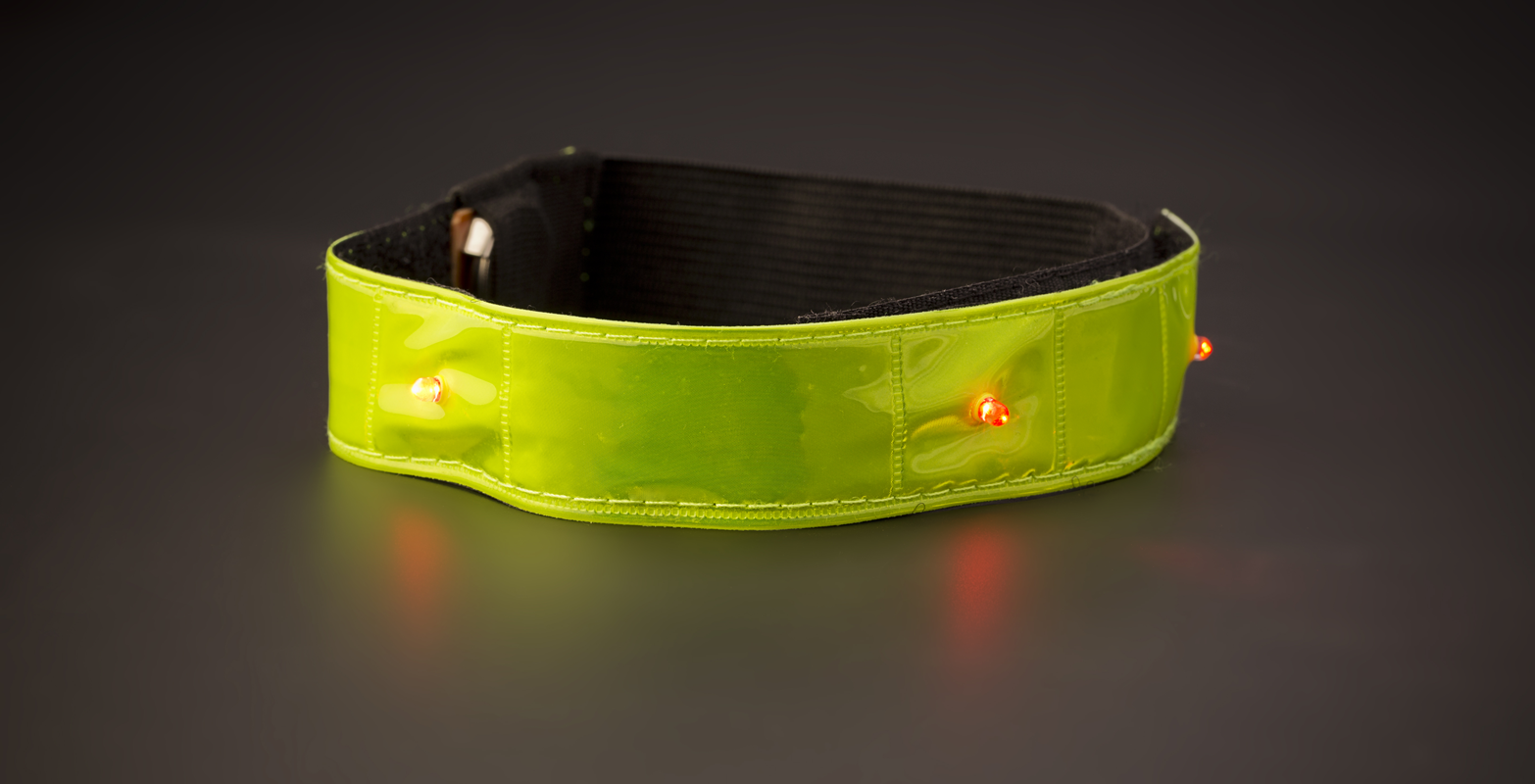 Reflective strap with lights 6024_006 (Yellow)