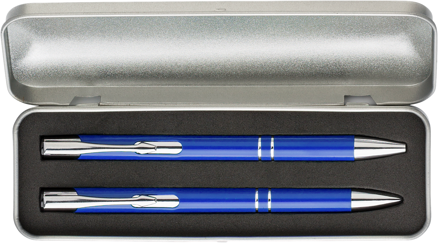 Aluminium writing set 9032_023 (Cobalt blue)