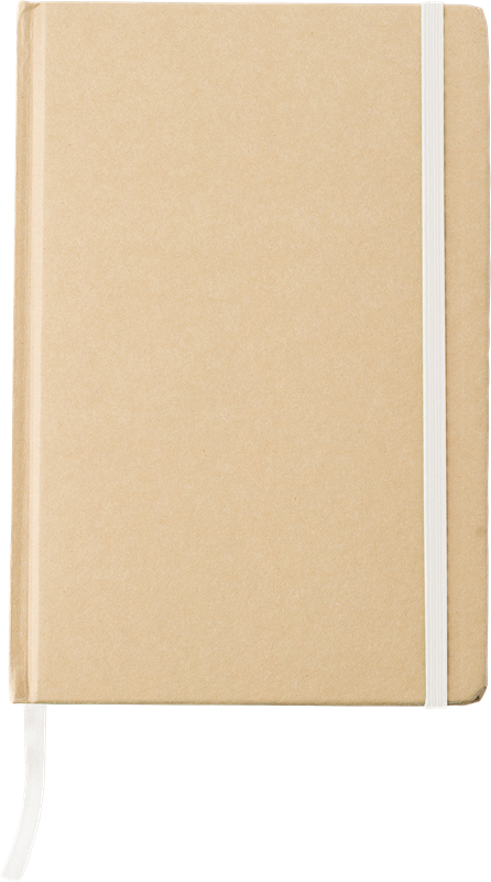Recycled paper notebook (approx. A5) 818553_002 (White)
