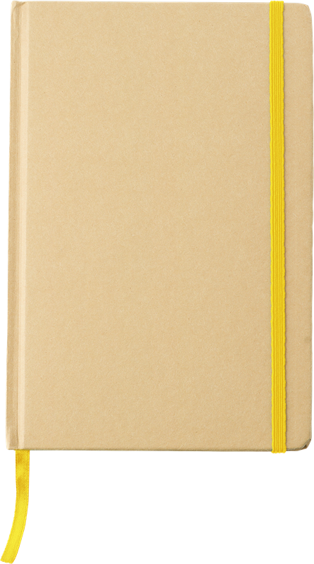 Recycled paper notebook (approx. A5) 818553_006 (Yellow)