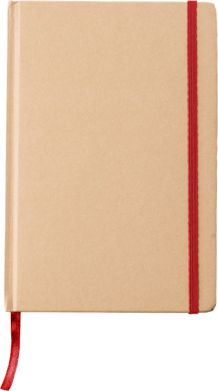 Recycled paper notebook (approx. A5) 818553_008 (Red)