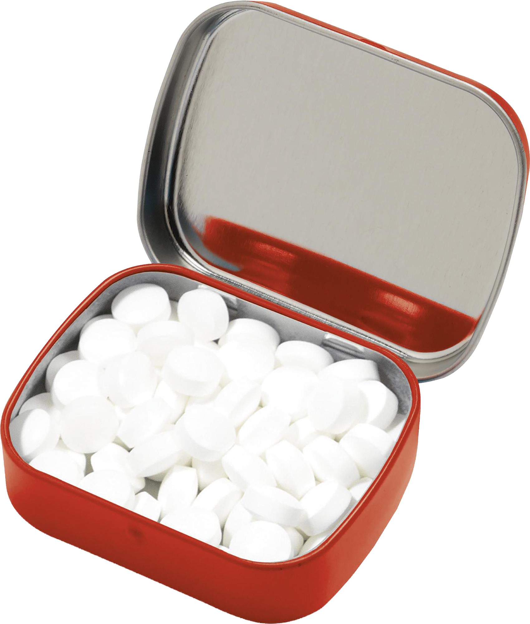 Picture of Small flat tin with approx 25g of mints