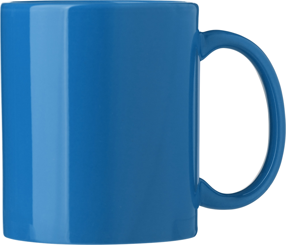 Coloured ceramic mug (300ml) 864650_005 (Blue)