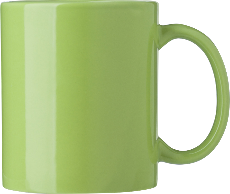 Coloured ceramic mug (300ml) 864650_029 (Light green)