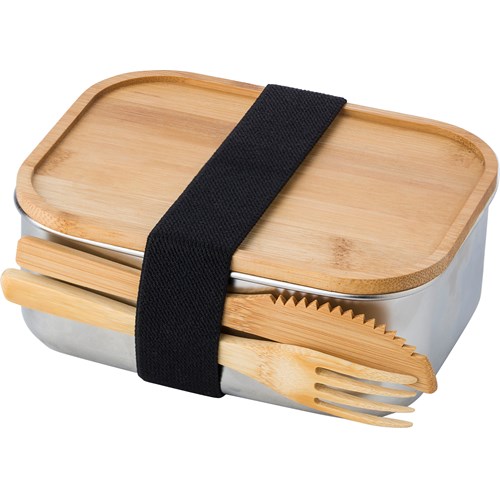 Bamboo lid stainless steel lunch box