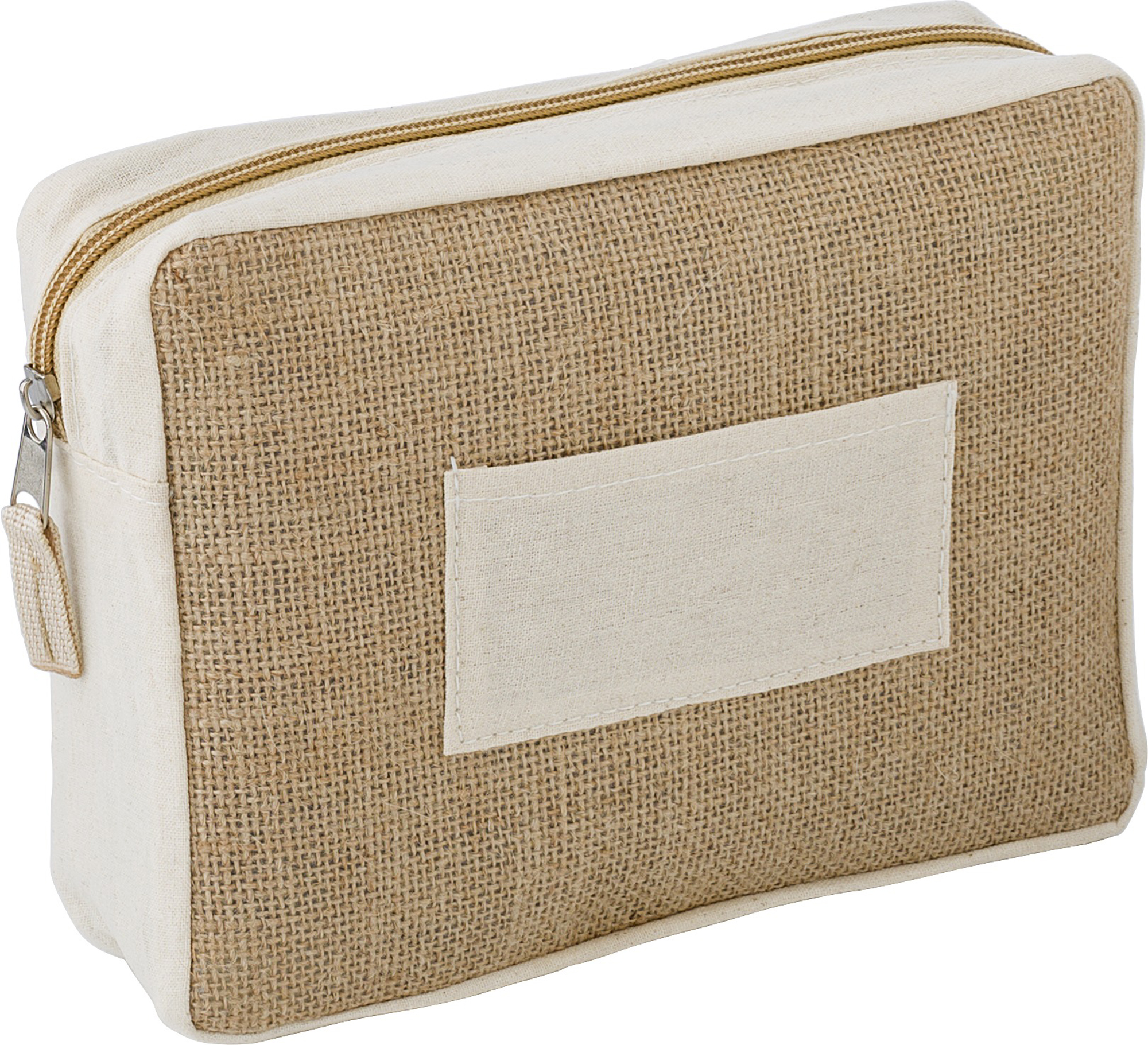 Jute toiletry bag