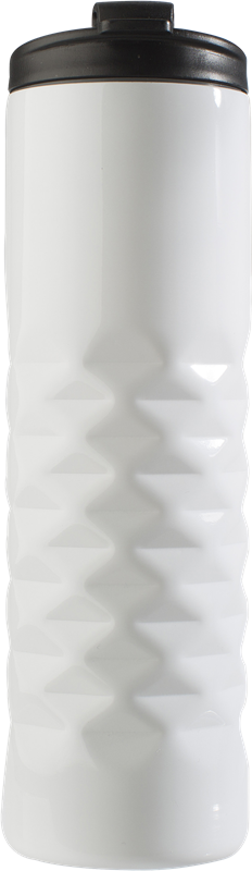 Steel thermos mug (460ml) Double walled 7789_002 (White)