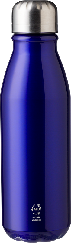 Recycled aluminium bottle (550ml) Single walled 1014888_005 (Blue)