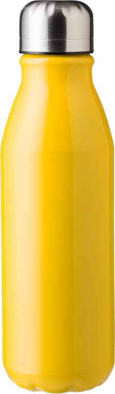 Recycled aluminium bottle (550ml) Single walled 1014888_006 (Yellow)