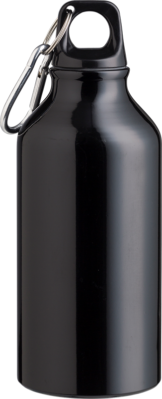Recycled aluminium bottle (400ml) Single walled 1015120_001 (Black)