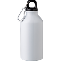 Recycled aluminium bottle (400ml) Single walled 1015120_002 (White)