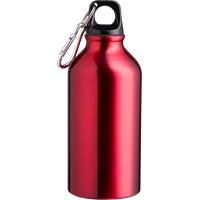 Recycled aluminium bottle (400ml) Single walled 1015120_008 (Red)