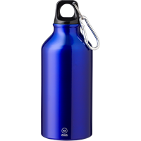 Recycled aluminium bottle (400ml) Single walled 1015120_023 (Cobalt blue)