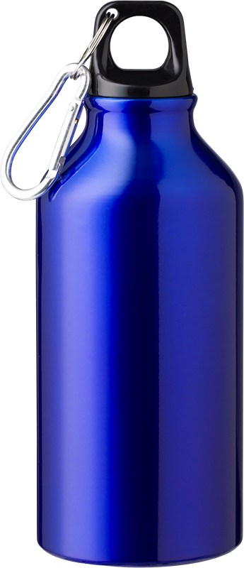 Recycled aluminium bottle (400ml) Single walled 1015120_023 (Cobalt blue)