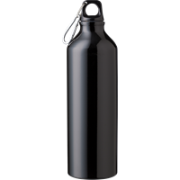 Recycled aluminium bottle (750ml) Single walled 1015121_001 (Black)