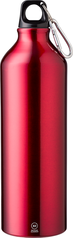 Recycled aluminium bottle (750ml) Single walled 1015121_008 (Red)