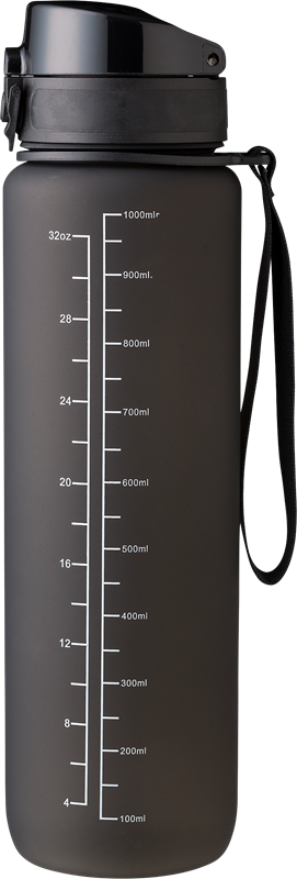 RPET bottle with time markings (1000ml) 1015136_001 (Black)