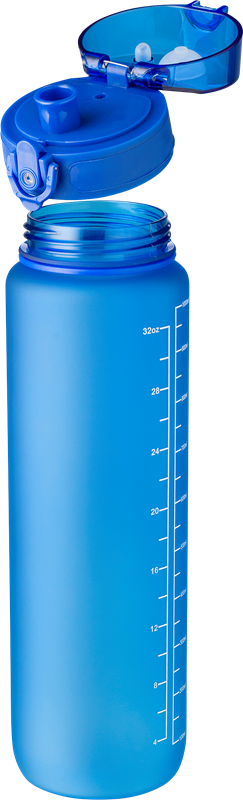 RPET bottle with time markings (1000ml) 1015136_023 (Cobalt blue)