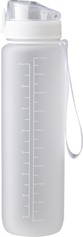 RPET bottle with time markings (1000ml) 1015136_970 (Transparent)