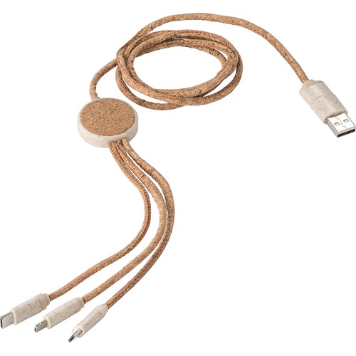 Stainless steel charging cable