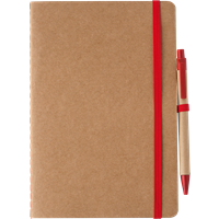 Recycled carton notebook (A5) 1015152_008 (Red)
