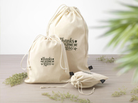 Recycled cotton gift pouch (150 g/m² / 4.4oz) 261975_311 (Natural)