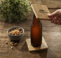 Bamboo coaster & bottle opener 261551_823 (Bamboo)