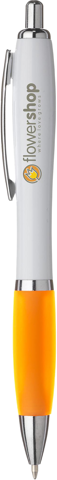Picture of White pen with coloured grip