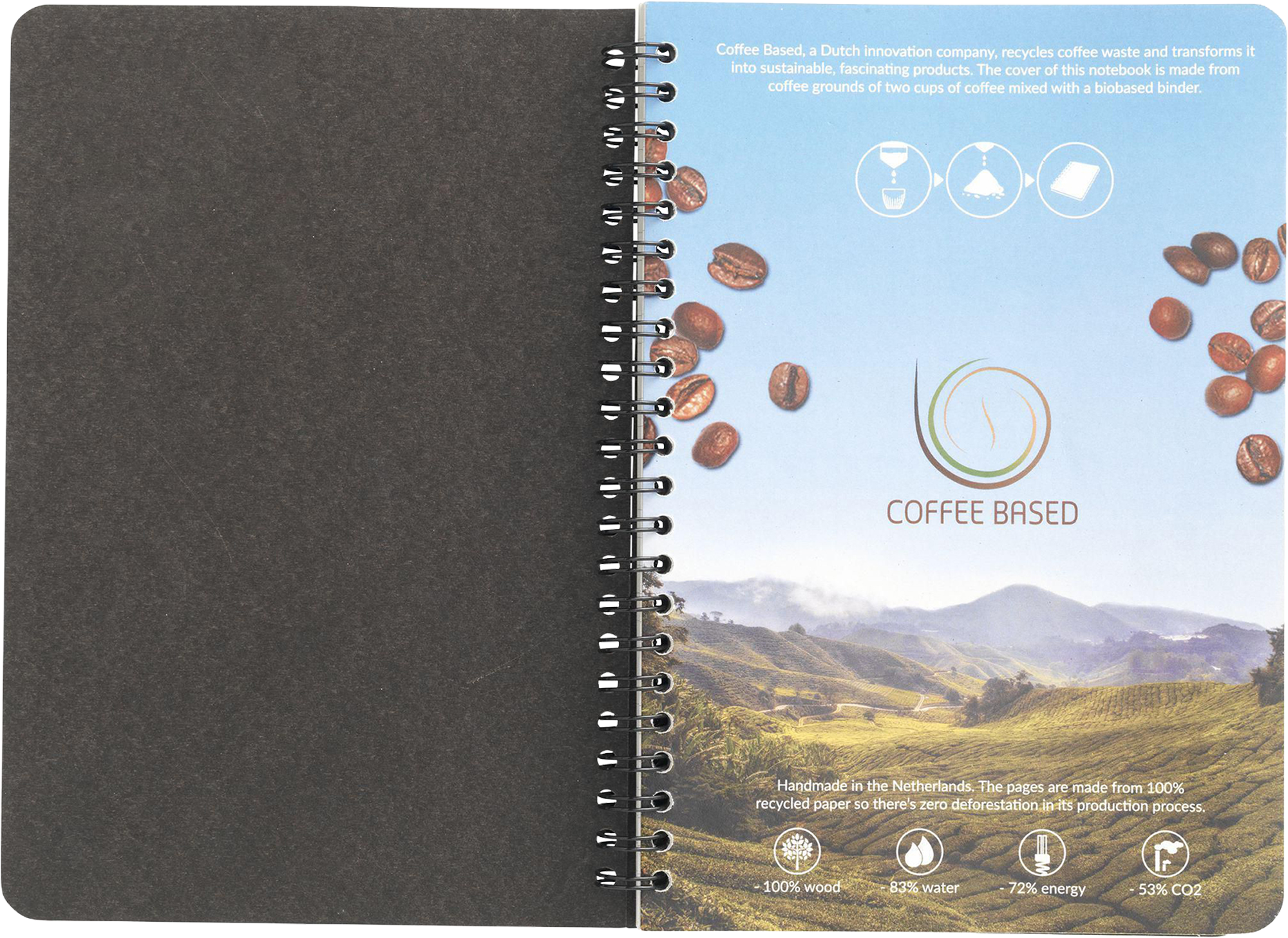 Picture of Coffee paper notebook (approx. A5)